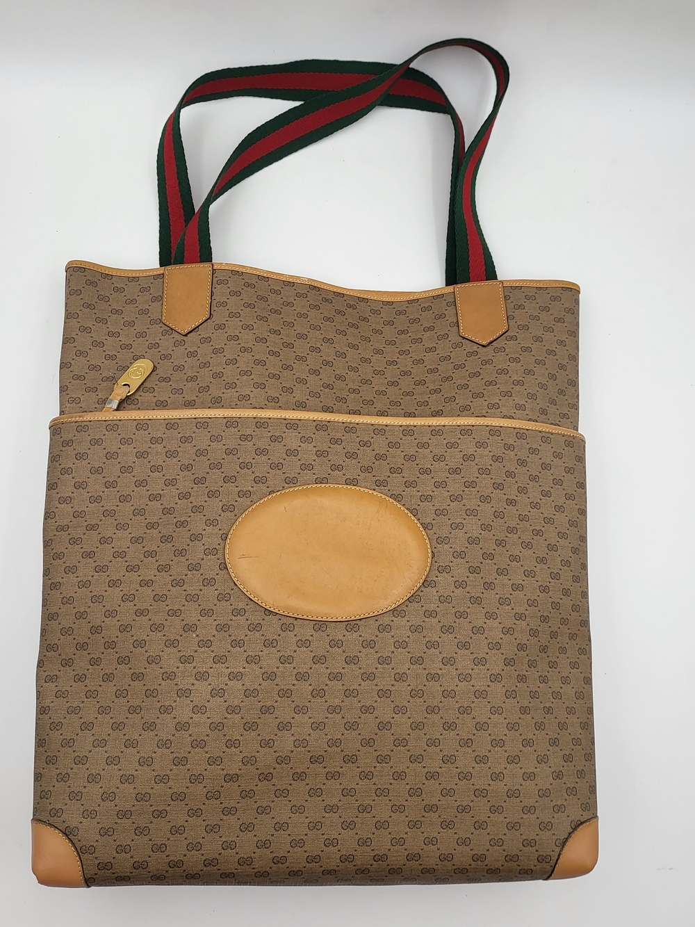 Gucci Vintage Micro GG Web Tote.Authentic !!